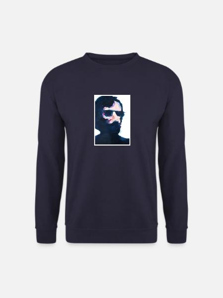 Original Kunstdruck "Glasses" - Unisex Pullover - Navy