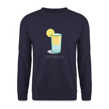 Optimist - Unisex Pullover - Navy - Vorne - Alina (178cm) & Michal (187cm)