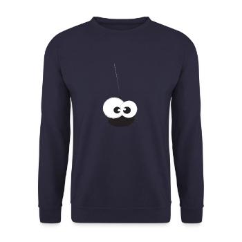 Wietse de spin - Unisex Sweatshirt - navy - Front - Alina (178cm) & Michal (187cm)