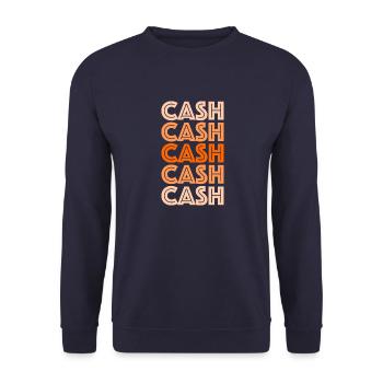 Conception du gradient CASH - Sweat-shirt Unisexe - marine - Devant - Alina (178cm) & Michal (187cm)