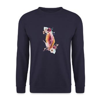 Vulva - Unisex Pullover - Navy - Vorne - Alina (178cm) & Michal (187cm)