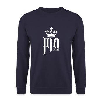 Jga 2025 Junggesellenabschied - Unisex Pullover - Navy - Vorne - Alina (178cm) & Michal (187cm)