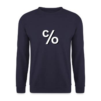 CEO Domains - Unisex Sweatshirt - navy - Front - Alina (178cm) & Michal (187cm)