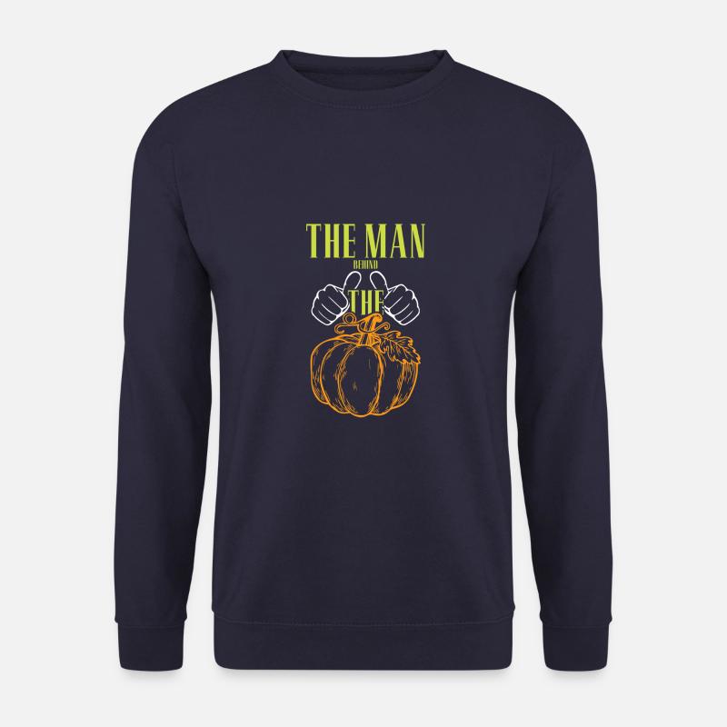 vegan kürbis gemüse - Unisex Pullover - Navy