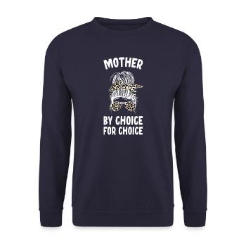 Mein Körper Meine Entscheidung - Unisex Pullover - Navy - Vorne - Alina (178cm) & Michal (187cm)