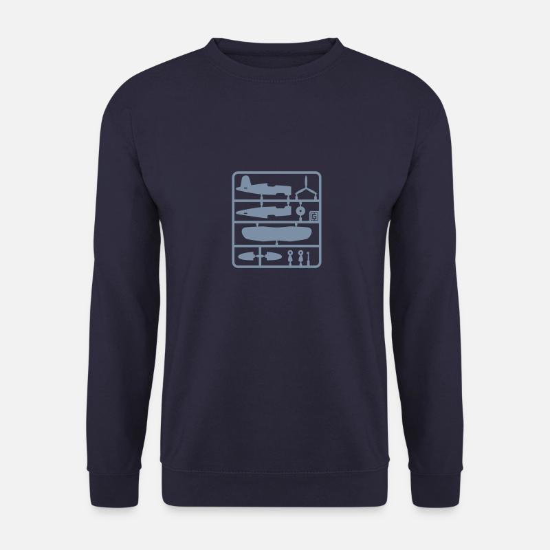 Kunststoff Flugzeug - Unisex Pullover - Navy