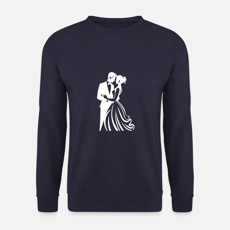 Braut Bräutigam Brautpaar Hochzeit - Unisex Pullover - Navy