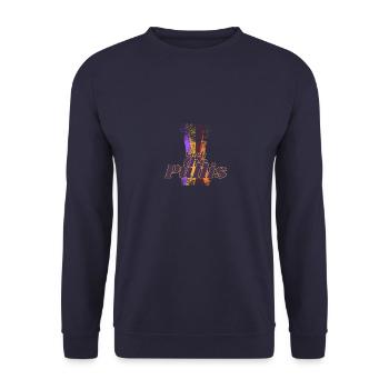 Fuck le Pullis - Sweat-shirt Unisexe - marine - Devant - Alina (178cm) & Michal (187cm)