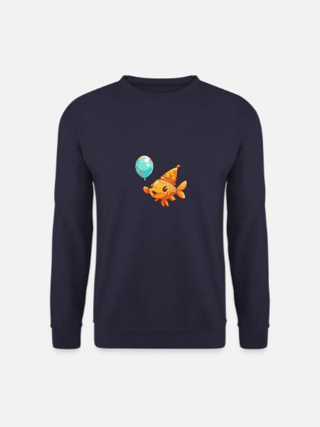 Goldfish Birthday Comic - Unisex Sweatshirt - navy