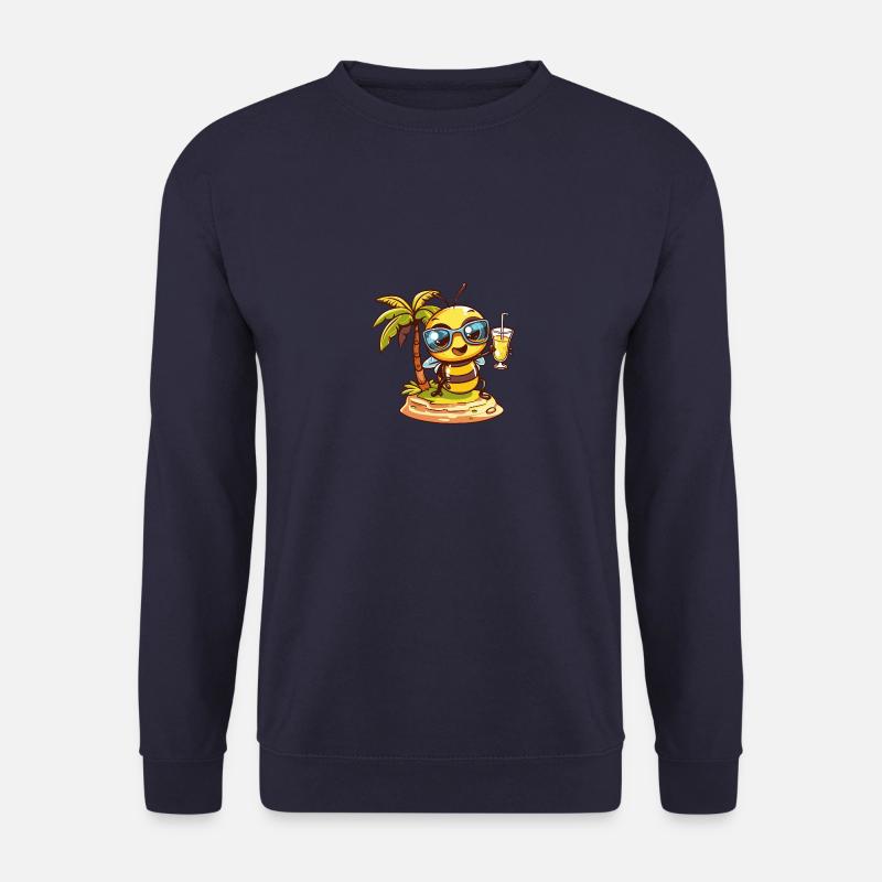 Biene Sommer Strand Comic - Unisex Pullover - Navy