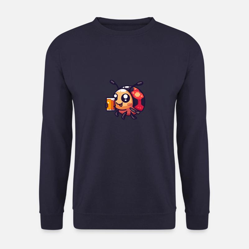 Ladybug Beer Pixel - Unisex Sweatshirt - navy