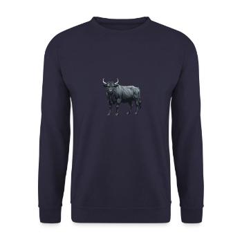 Bulle Tier Taurus - Unisex Pullover - Navy - Vorne - Alina (178cm) & Michal (187cm)