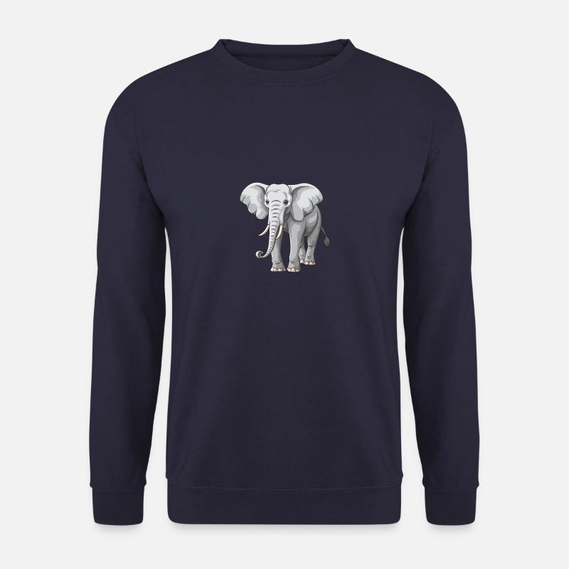 Elefant Tier - Unisex Pullover - Navy