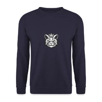 Couronne de tête de chat - Sweat-shirt Unisexe - marine - Devant - Alina (178cm) & Michal (187cm)