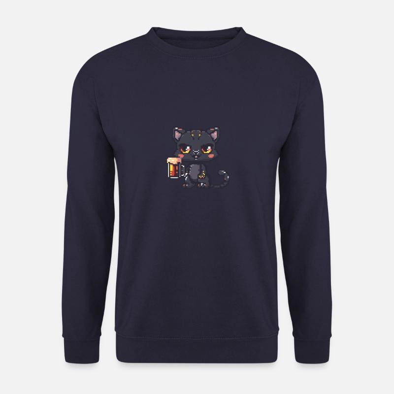 Panther Bier Pixel - Unisex Pullover - Navy