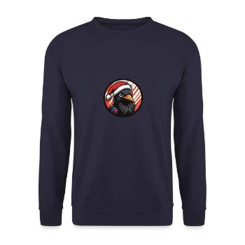 Raven Crow Noël - Sweat-shirt Unisexe - marine - Devant - Alina (178cm) & Michal (187cm)