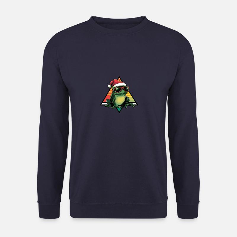 Frosch Weihnachten Cool - Unisex Pullover - Navy