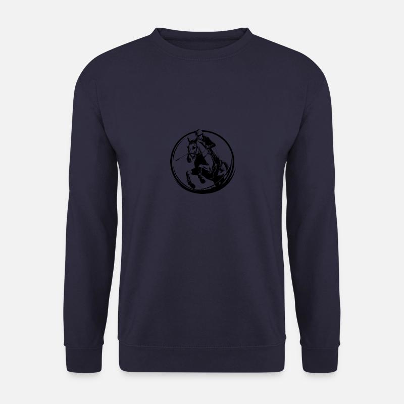 Reiten Pferd Silhouette - Unisex Pullover - Navy