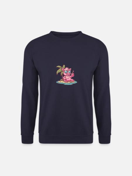 Pig Summer Wild Boar - Unisex Sweatshirt - navy
