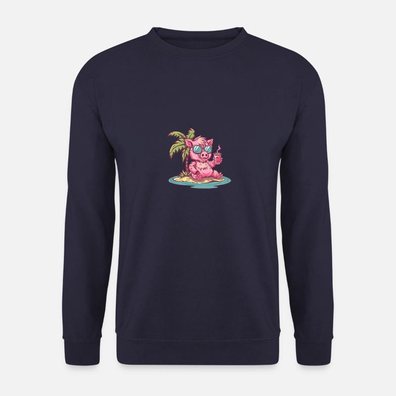 Pig Summer Wild Boar - Unisex Sweatshirt - navy