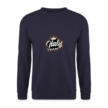 Italien Team - Unisex Pullover - Navy - Vorne - Alina (178cm) & Michal (187cm)