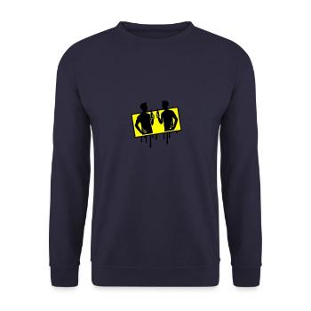 Team Party Birthday - Unisex Sweatshirt - navy - Front - Alina (178cm) & Michal (187cm)