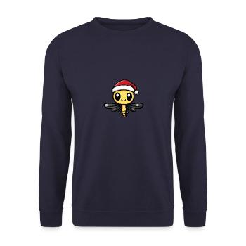 Libellule Noël mignon - Sweat-shirt Unisexe - marine - Devant - Alina (178cm) & Michal (187cm)