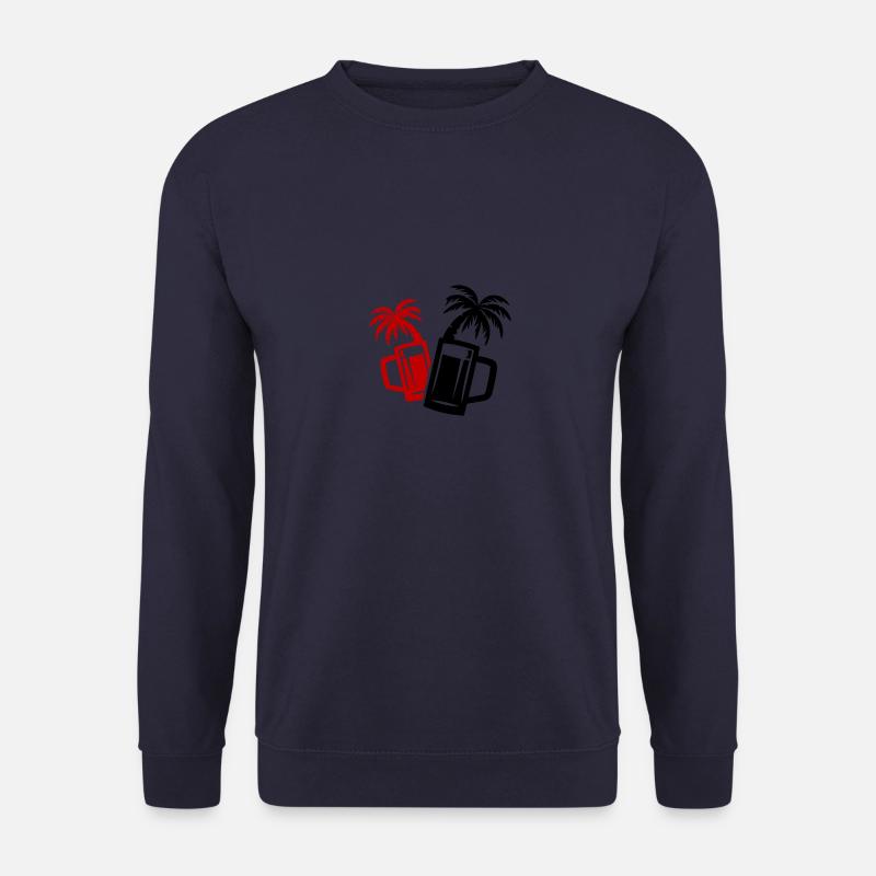 Palmiers de Beer Beach - Sweat-shirt Unisexe - marine