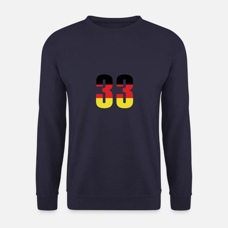 33 Number Germany Jersey - Unisex Sweatshirt - navy