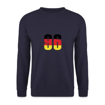 Maillot 96 Numéro Allemagne - Sweat-shirt Unisexe - marine - Devant - Alina (178cm) & Michal (187cm)