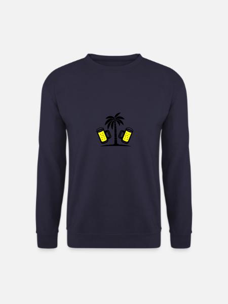 Beer Palm Trees Holiday - Unisex Sweatshirt - navy