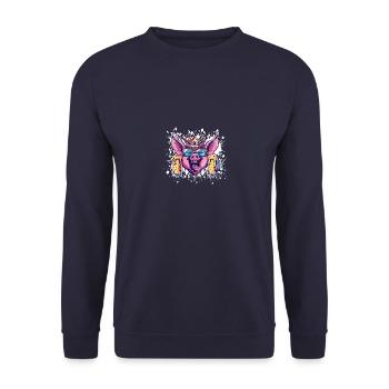 Pork Beer Funny - Unisex Sweatshirt - navy - Front - Alina (178cm) & Michal (187cm)