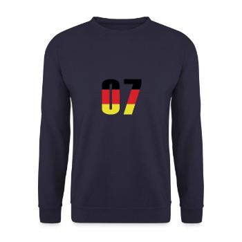 Maillot 7 numéros Allemagne - Sweat-shirt Unisexe - marine - Devant - Alina (178cm) & Michal (187cm)