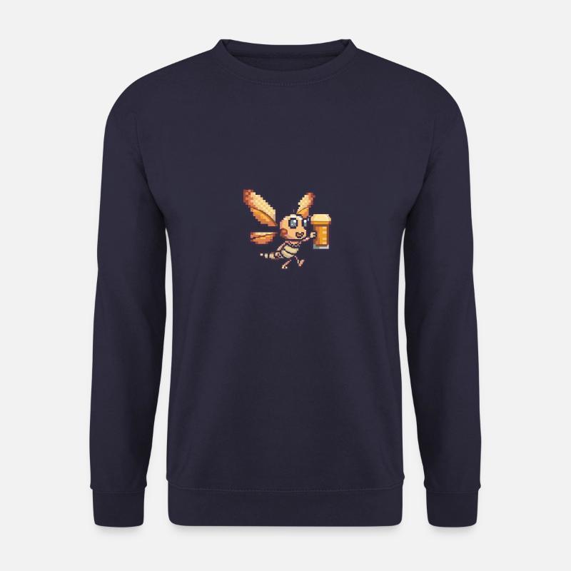 Dragonfly Beer Pixel - Unisex Sweatshirt - navy