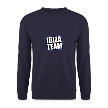 Ibiza Team Reisen Urlaub - Unisex Pullover - Navy - Vorne - Alina (178cm) & Michal (187cm)