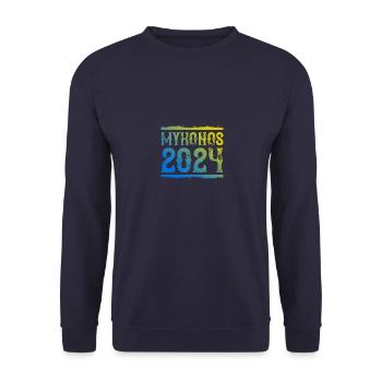 Mykonos 2024 - Unisex Sweatshirt - navy - Front - Alina (178cm) & Michal (187cm)