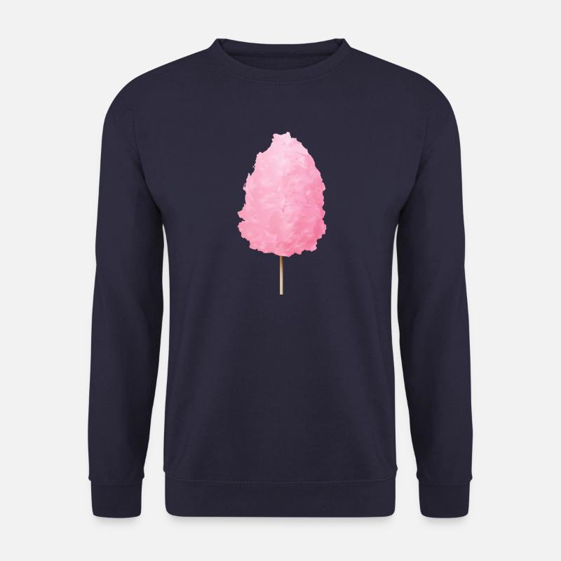fluffy pink cotton candy - Unisex Sweatshirt - navy