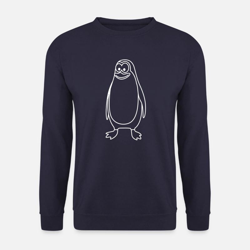 Pinguin Comic Tier - Unisex Pullover - Navy