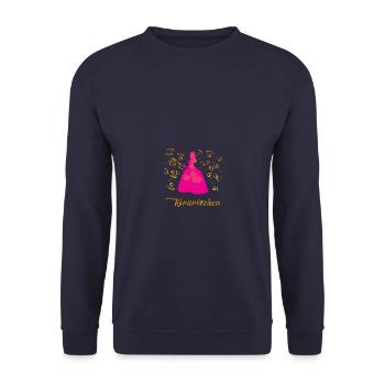 Kornröschen Partei Korn Motiv Alkohol JGA Suff Sau - Unisex Pullover - Navy - Vorne - Alina (178cm) & Michal (187cm)