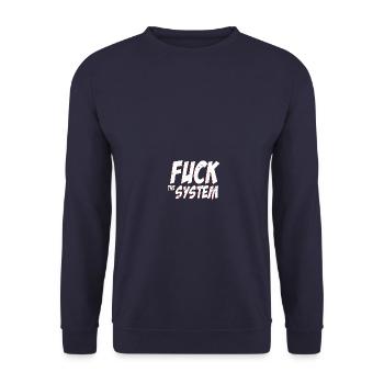 Baiser le système - Sweat-shirt Unisexe - marine - Devant - Alina (178cm) & Michal (187cm)