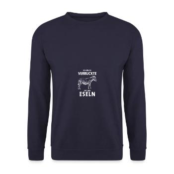 Esel - Unisex Pullover - Navy - Vorne - Alina (178cm) & Michal (187cm)