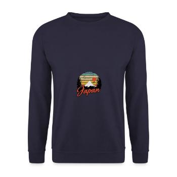 Japon - Sweat-shirt Unisexe - marine - Devant - Alina (178cm) & Michal (187cm)