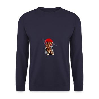 tiger - Sweat-shirt Unisexe - marine - Devant - Alina (178cm) & Michal (187cm)