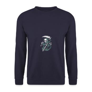 Sensenmann - Unisex Pullover - Navy - Vorne - Alina (178cm) & Michal (187cm)