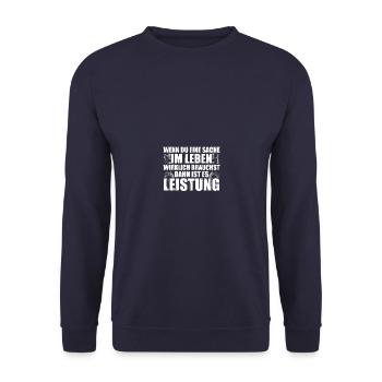 Leistung Tuning Tuner Auto Tuning - Unisex Pullover - Navy - Vorne - Alina (178cm) & Michal (187cm)