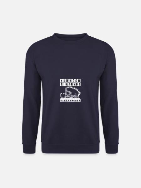 Eine Runde Freizeitpark Rollercoaster Achterbahn - Unisex Pullover - Navy