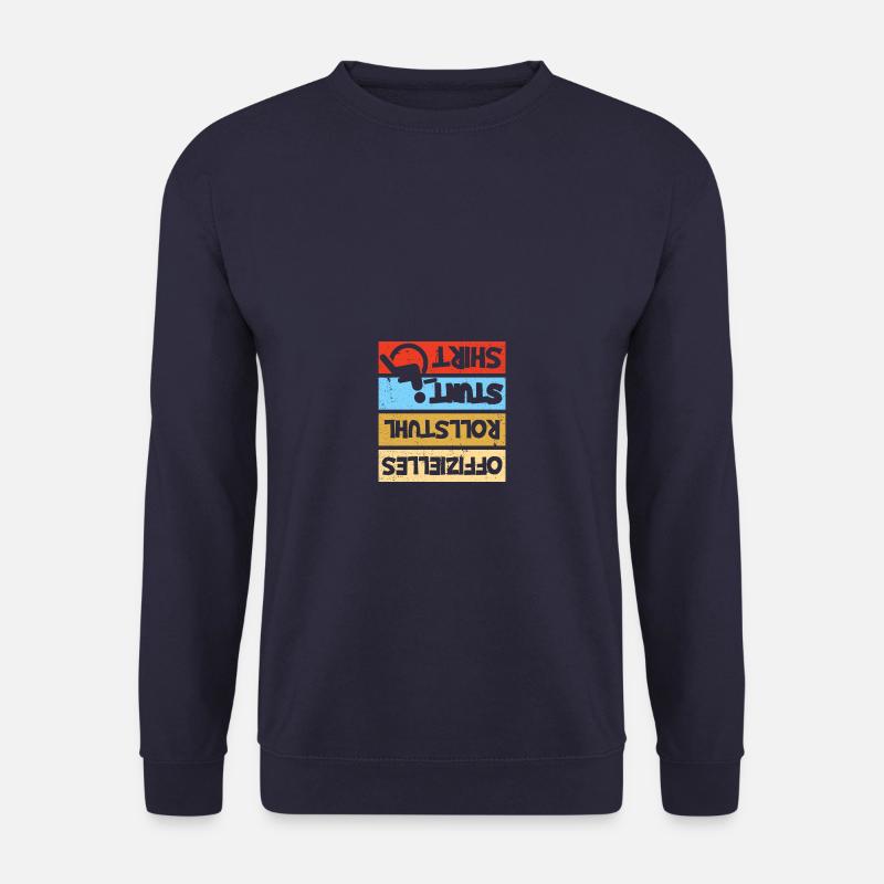 Rollstuhlfahrer Stunt Rollstuhl - Unisex Pullover - Navy