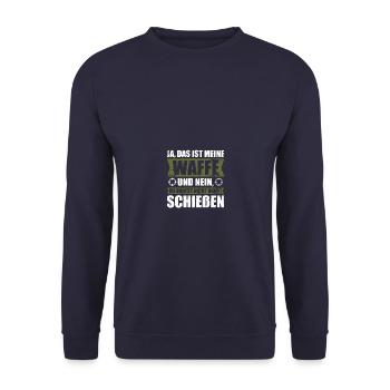 Tir sportif Schützenfest Tireur sportif - Sweat-shirt Unisexe - marine - Devant - Alina (178cm) & Michal (187cm)