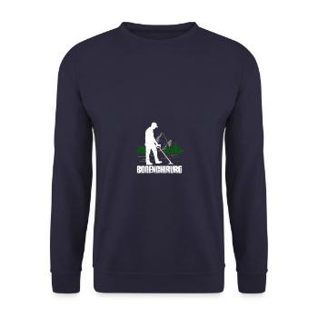 Soil Surgeon Detector Metal Detector Probes - Unisex Sweatshirt - navy - Front - Alina (178cm) & Michal (187cm)
