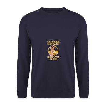 Raktor kühlen Biertrinker Bierliebhaber Bier Sauf - Unisex Pullover - Navy - Vorne - Alina (178cm) & Michal (187cm)